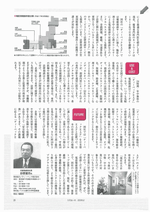 りそなーれ　2006年2月1日 企業の健康を守る本格的ＥＡＰ