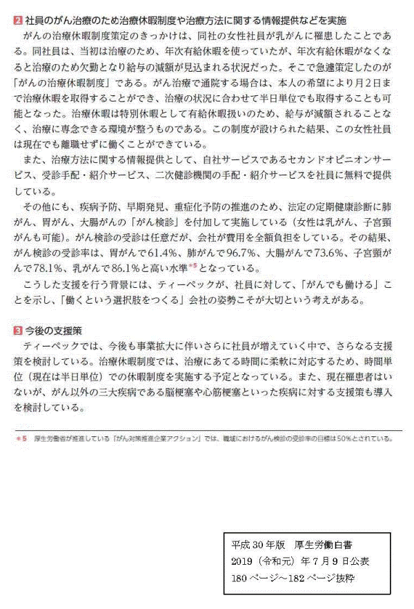 平成30年版　厚生労働白書 社員健康促進制度の概念